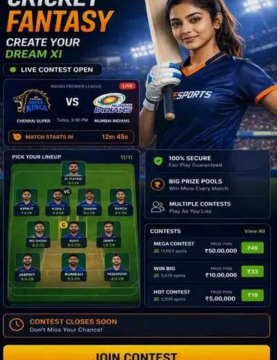Panel (panel chart) fantasy cricket & matchday visual 3