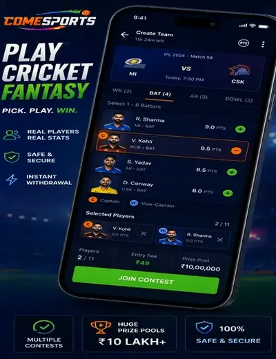 Panel (panel chart) fantasy cricket & matchday visual 2